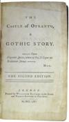 WALPOLE, HORACE.  The Castle of Otranto, A Gothic Story.  1765